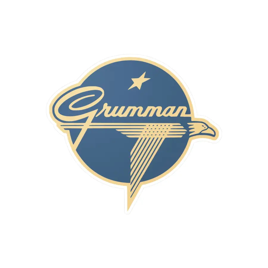 Vintage Grumman Kiss-Cut Vinyl Decal - Paper products - Pilot gifts - WWII warbird t-shirt