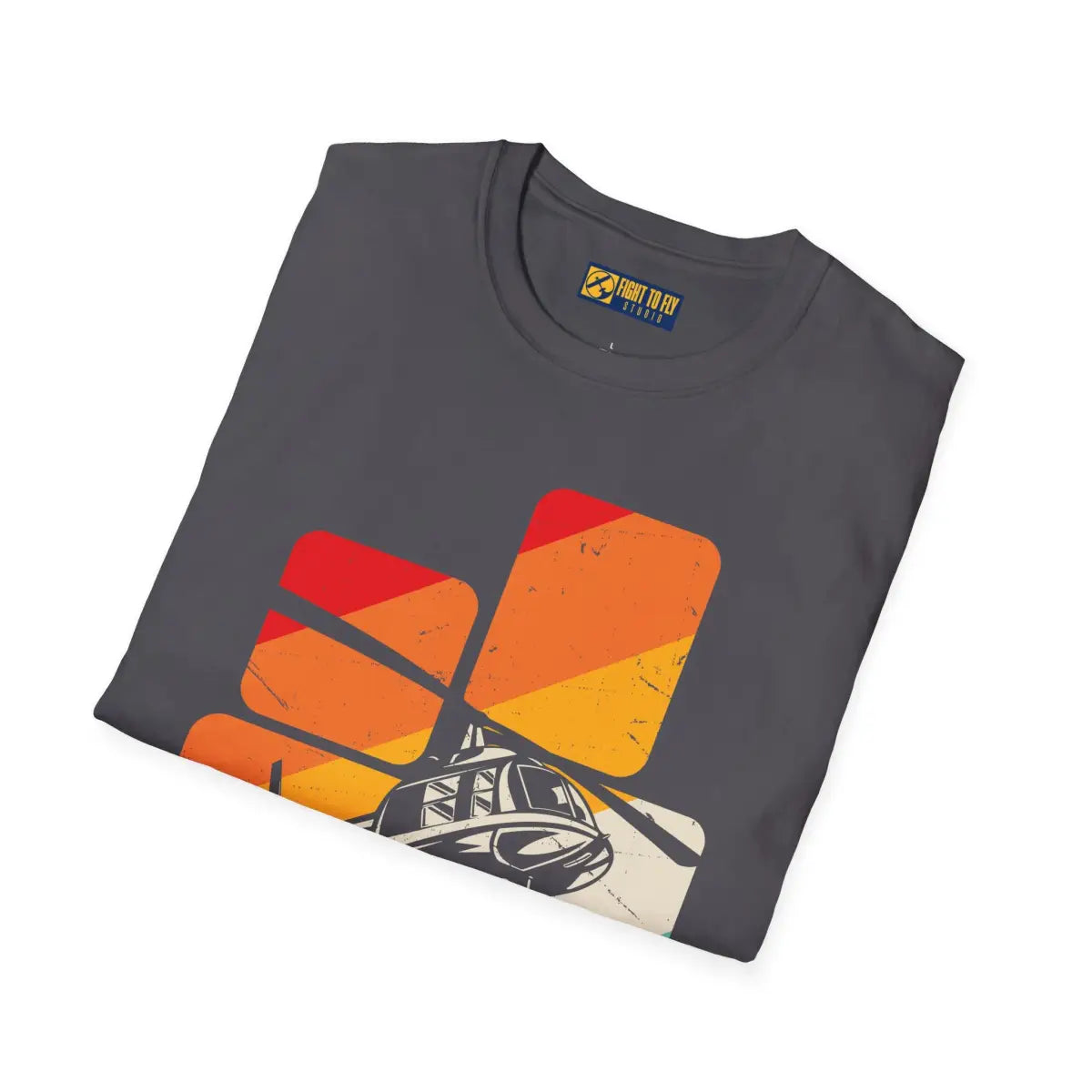 Vintage Helicopter Graphic T-shirt - T-Shirt - Gifts for pilots - Aviation apparel