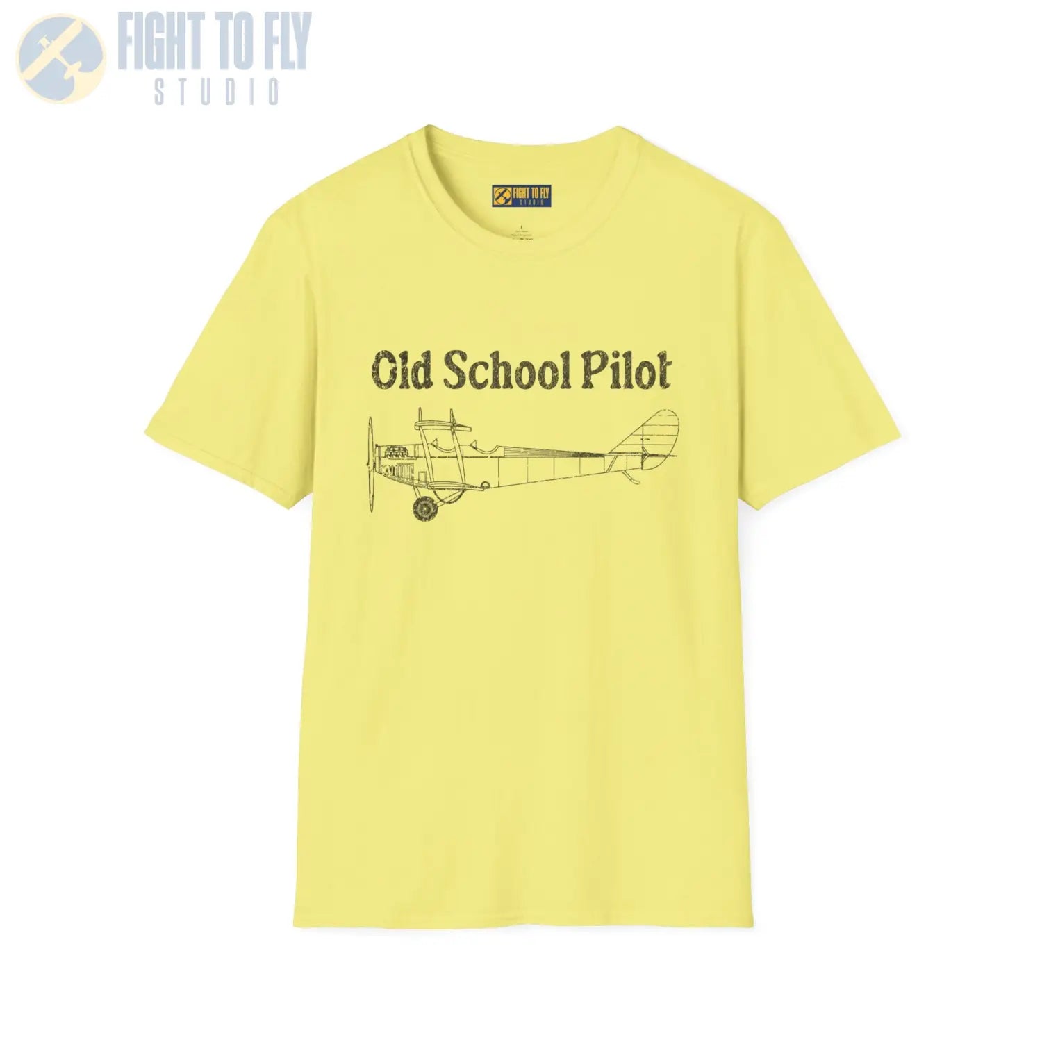 Vintage Old School Pilot - T-Shirt - gifts - WWII warbird t-shirt