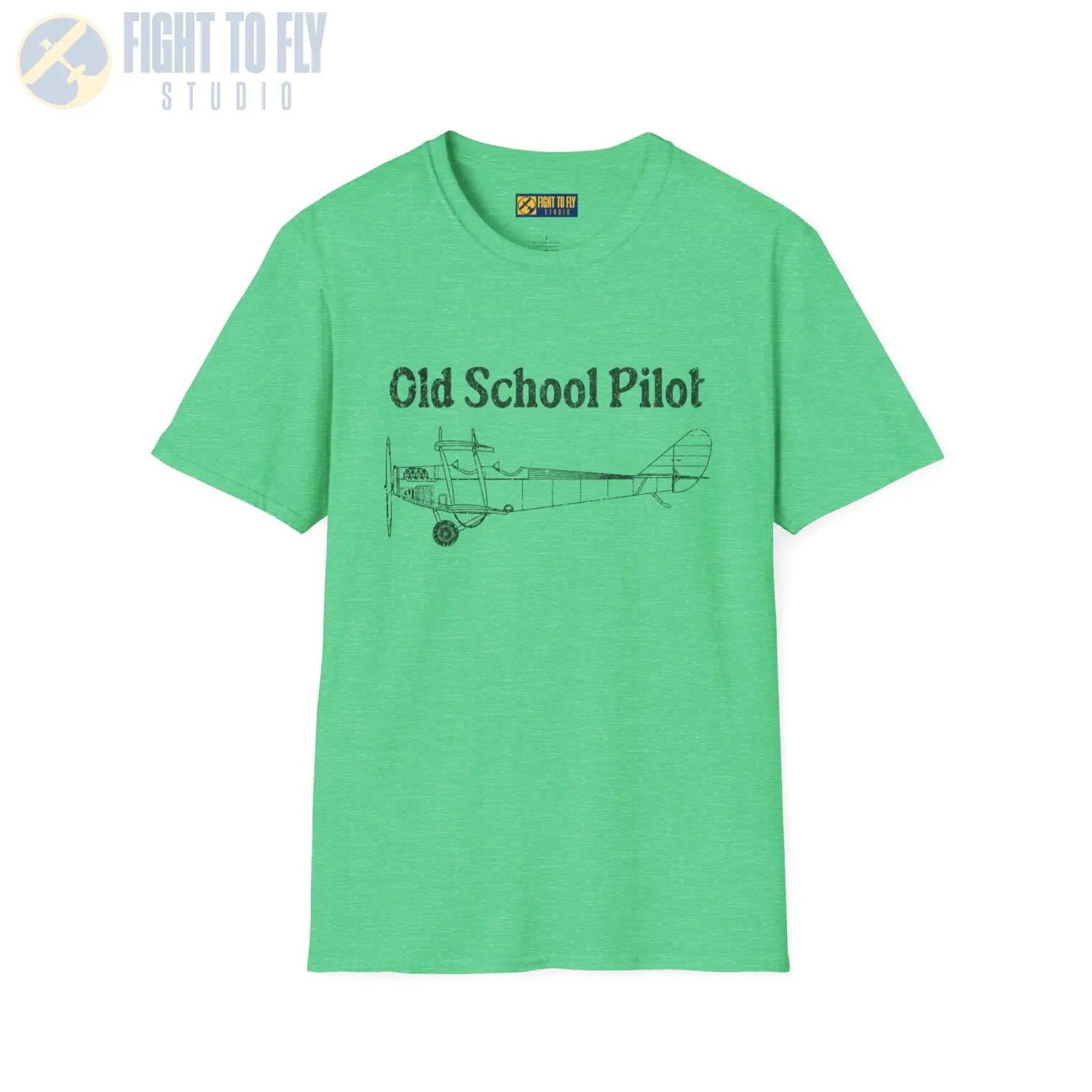 Vintage Old School Pilot - T-Shirt - gifts - WWII warbird t-shirt