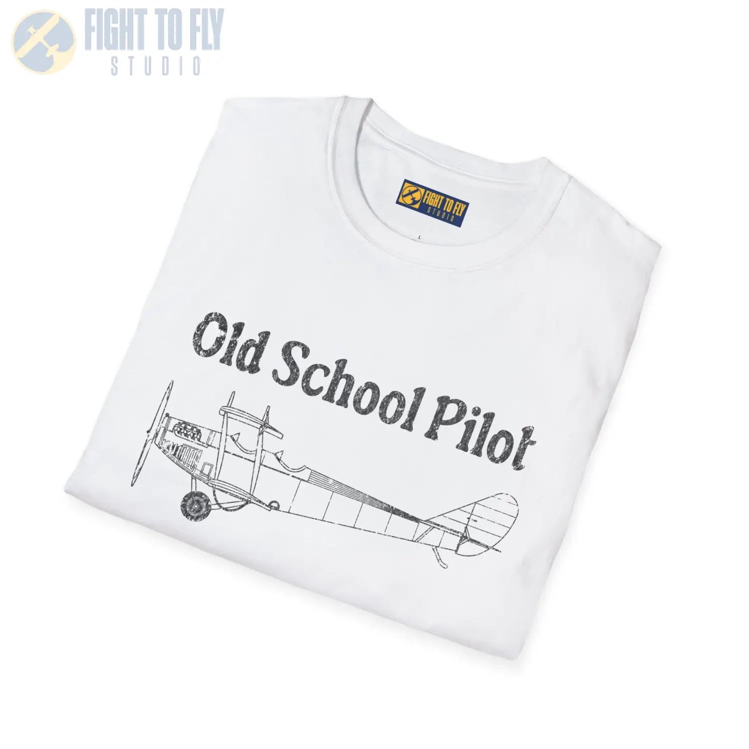 Vintage Old School Pilot - T-Shirt - gifts - WWII warbird t-shirt