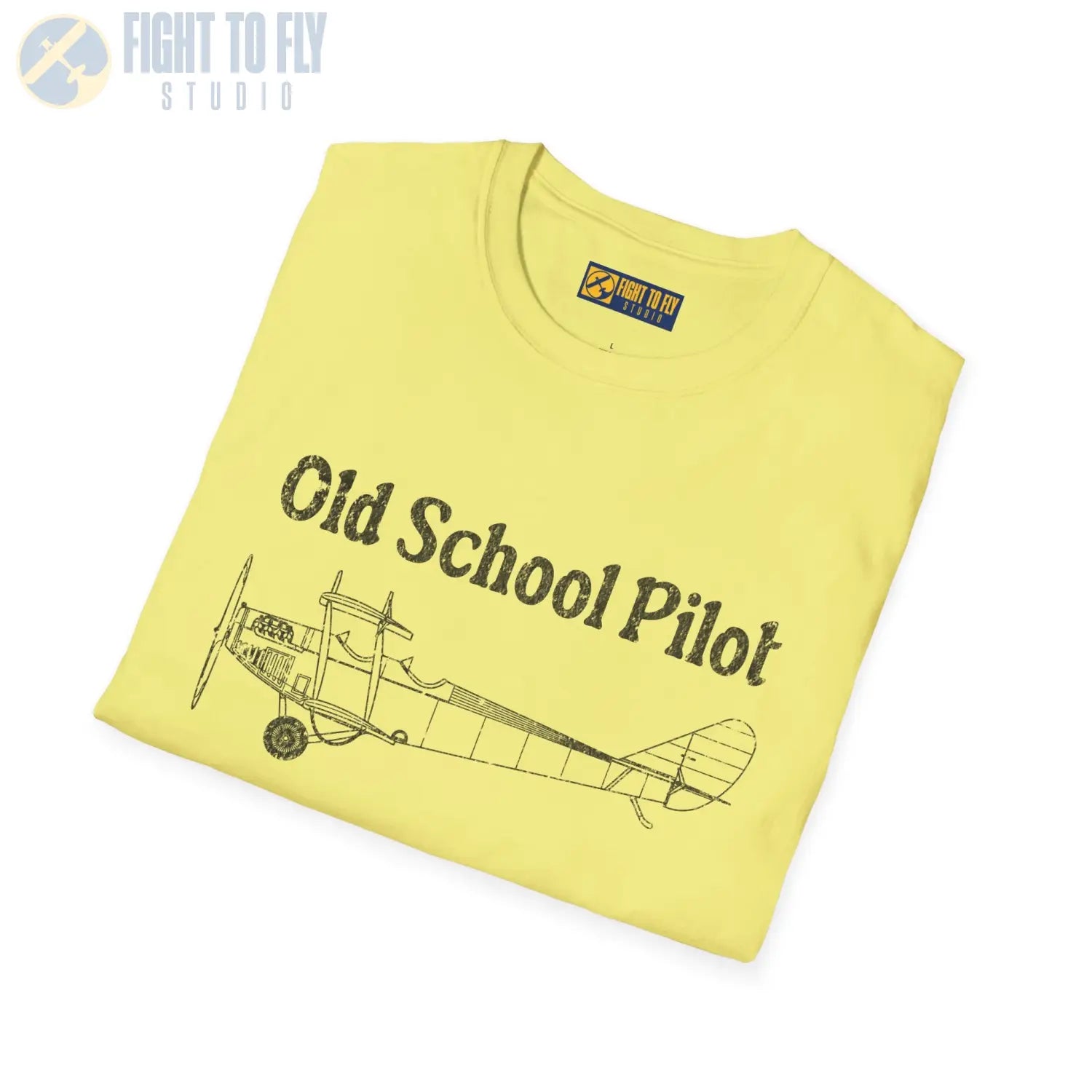 Vintage Old School Pilot - T-Shirt - gifts - WWII warbird t-shirt
