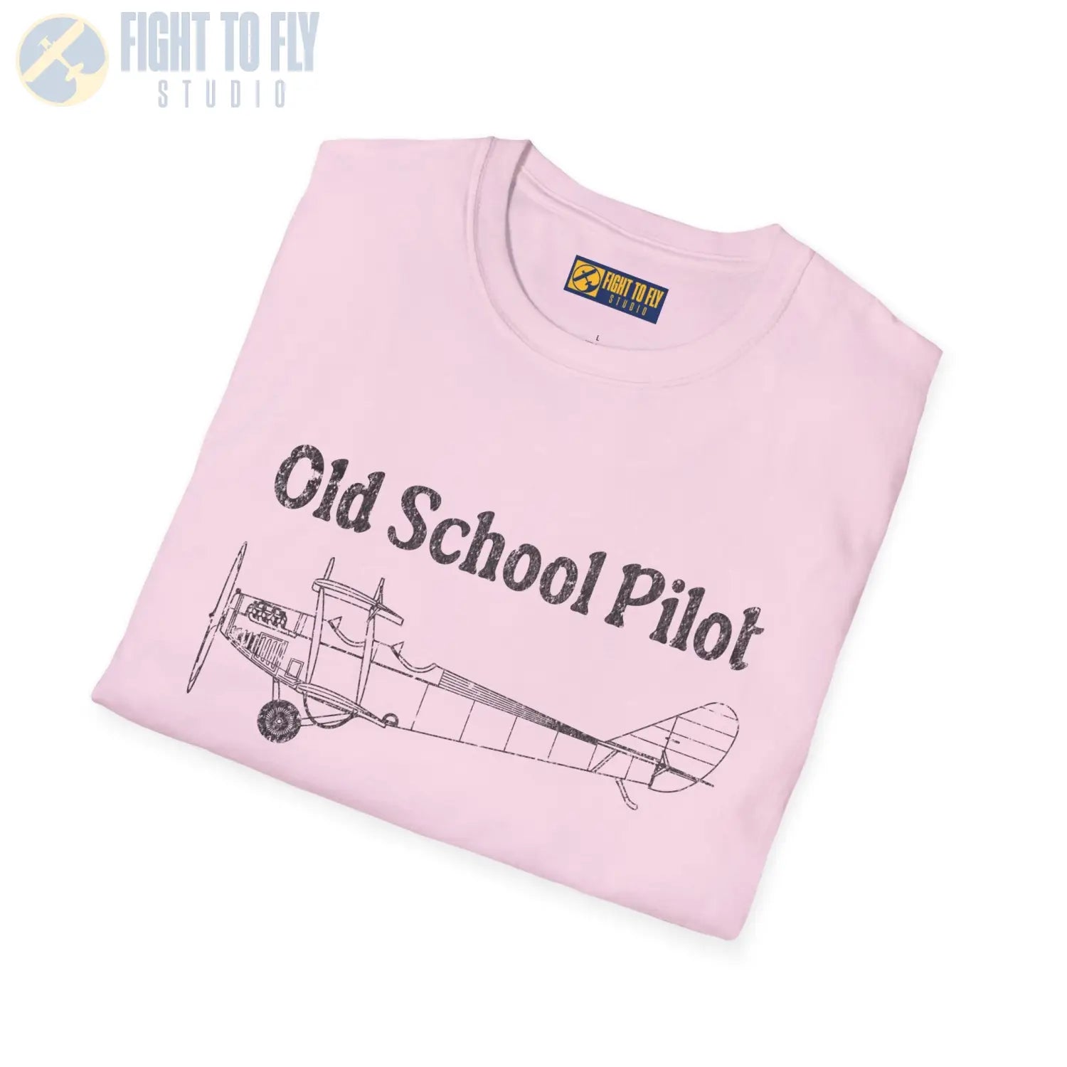 Vintage Old School Pilot - T-Shirt - gifts - WWII warbird t-shirt