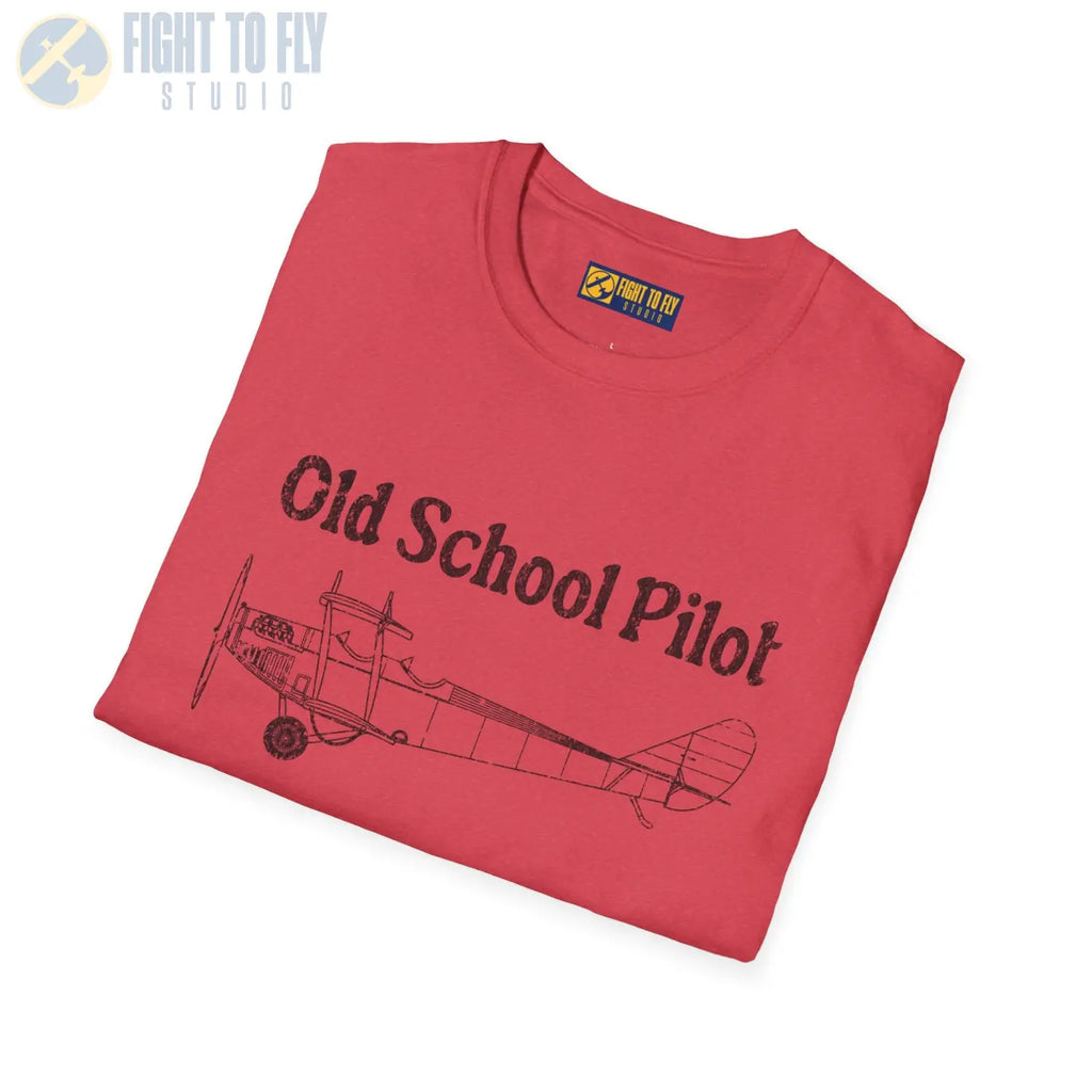 Vintage Old School Pilot - T-Shirt - gifts - WWII warbird t-shirt