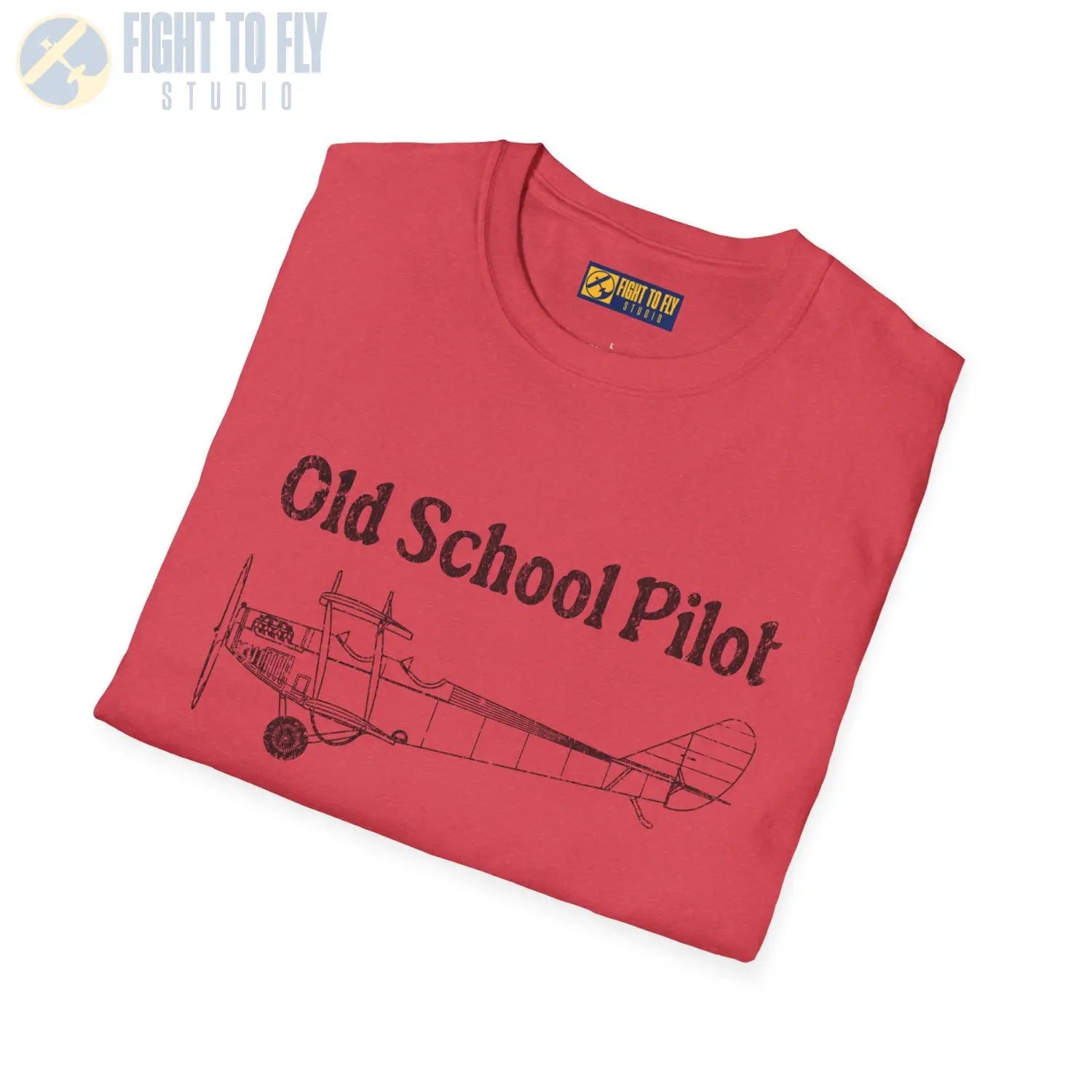 Vintage Old School Pilot - T-Shirt - gifts - WWII warbird t-shirt
