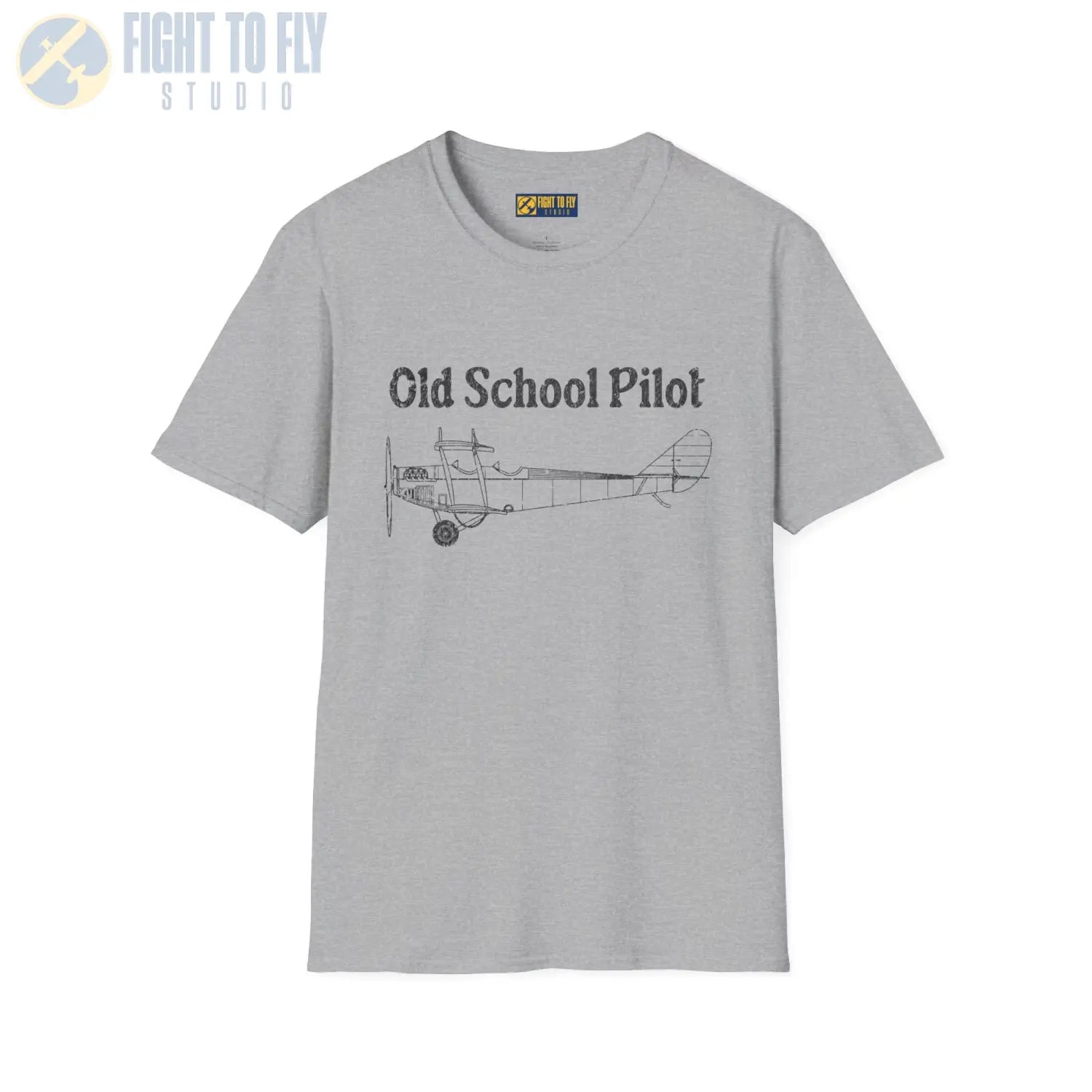 Vintage Old School Pilot - T-Shirt - gifts - WWII warbird t-shirt