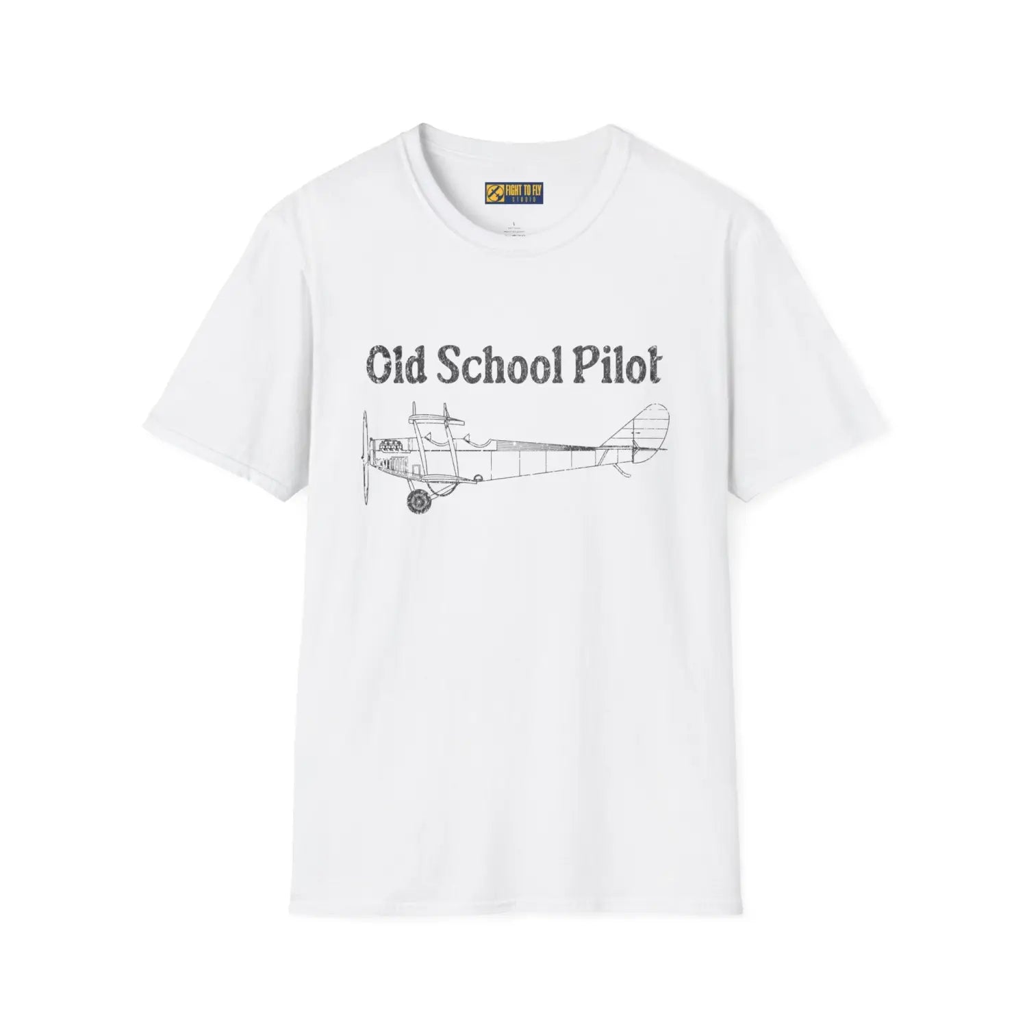 Vintage Old School Pilot - T-Shirt - gifts - WWII warbird t-shirt