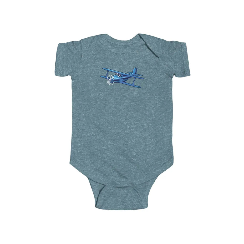 Vintage Staggerwing Infant Bodysuit - Kids clothes - Pilot gifts - WWII warbird t-shirt