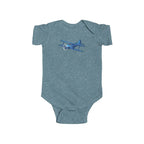 Vintage Staggerwing Infant Bodysuit - Kids clothes - Pilot gifts - WWII warbird t-shirt