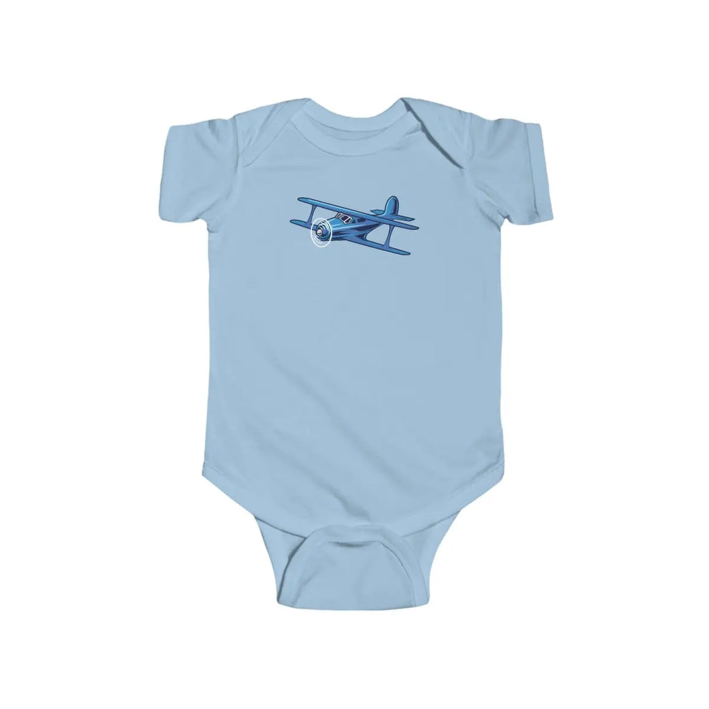Vintage Staggerwing Infant Bodysuit - Kids clothes - Pilot gifts - WWII warbird t-shirt