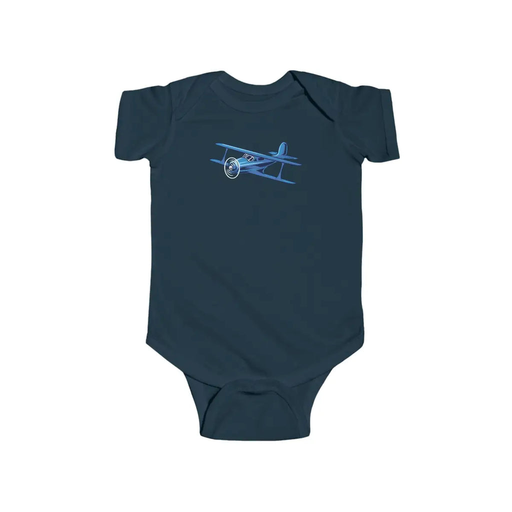 Vintage Staggerwing Infant Bodysuit - Kids clothes - Pilot gifts - WWII warbird t-shirt