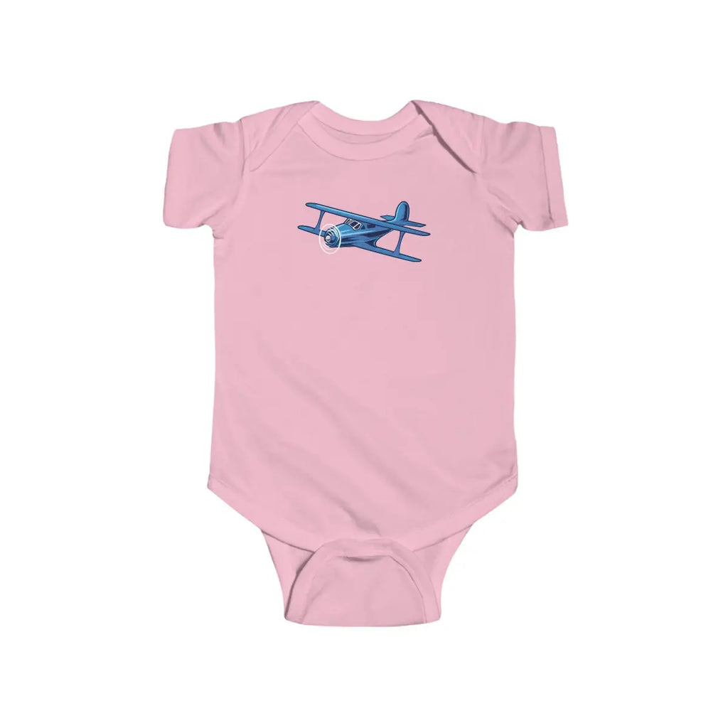 Vintage Staggerwing Infant Bodysuit - Kids clothes - Pilot gifts - WWII warbird t-shirt