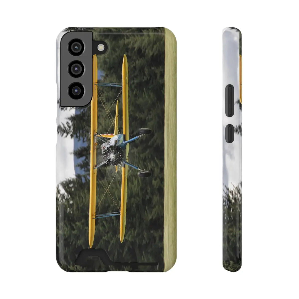 Vintage Stearman Biplane Phone Case with Card Holder - Perfect Gift for Aviation Enthusiasts - Gifts pilots - apparel