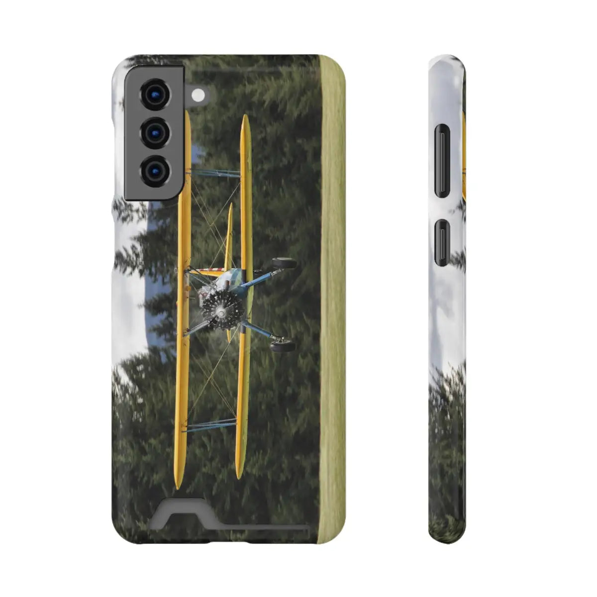 Vintage Stearman Biplane Phone Case with Card Holder - Perfect Gift for Aviation Enthusiasts - Gifts pilots - apparel