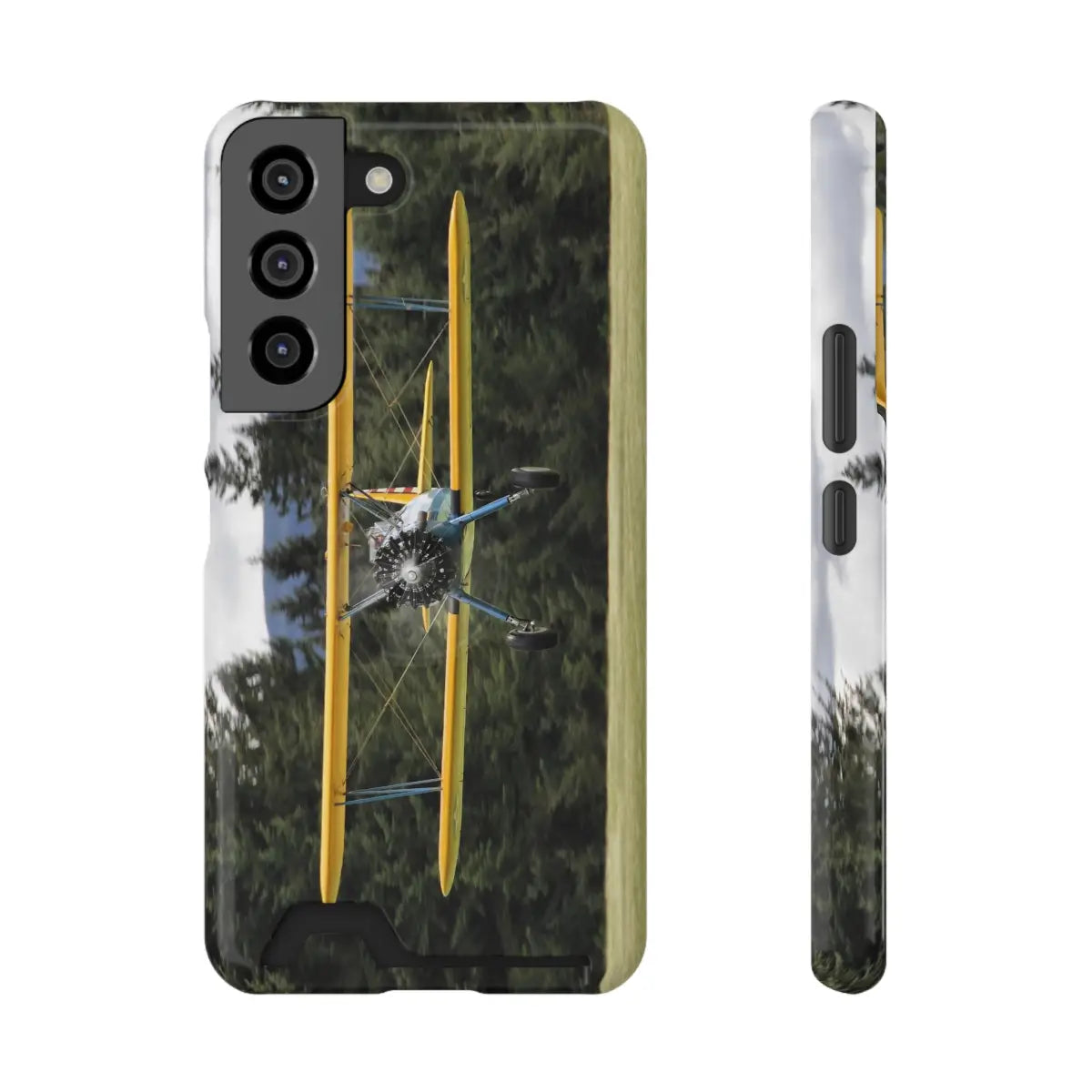 Vintage Stearman Biplane Phone Case with Card Holder - Perfect Gift for Aviation Enthusiasts - Gifts pilots - apparel