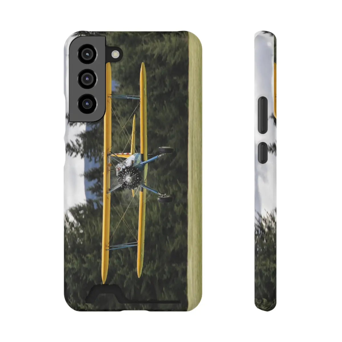 Vintage Stearman Biplane Phone Case with Card Holder - Perfect Gift for Aviation Enthusiasts - Gifts pilots - apparel