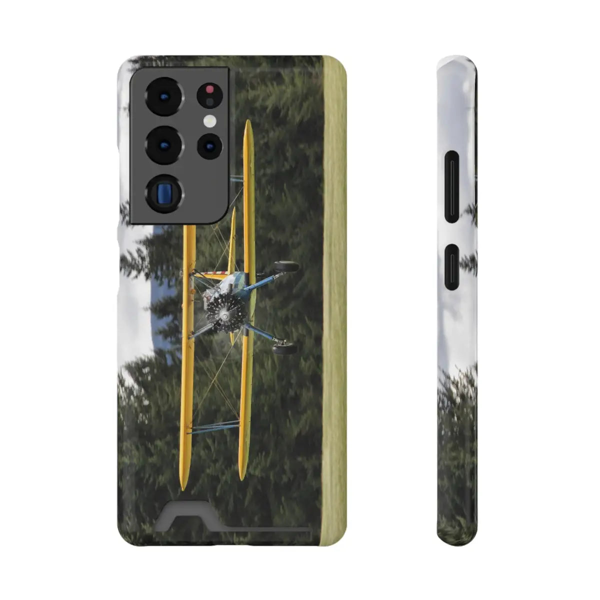Vintage Stearman Biplane Phone Case with Card Holder - Perfect Gift for Aviation Enthusiasts - Gifts pilots - apparel