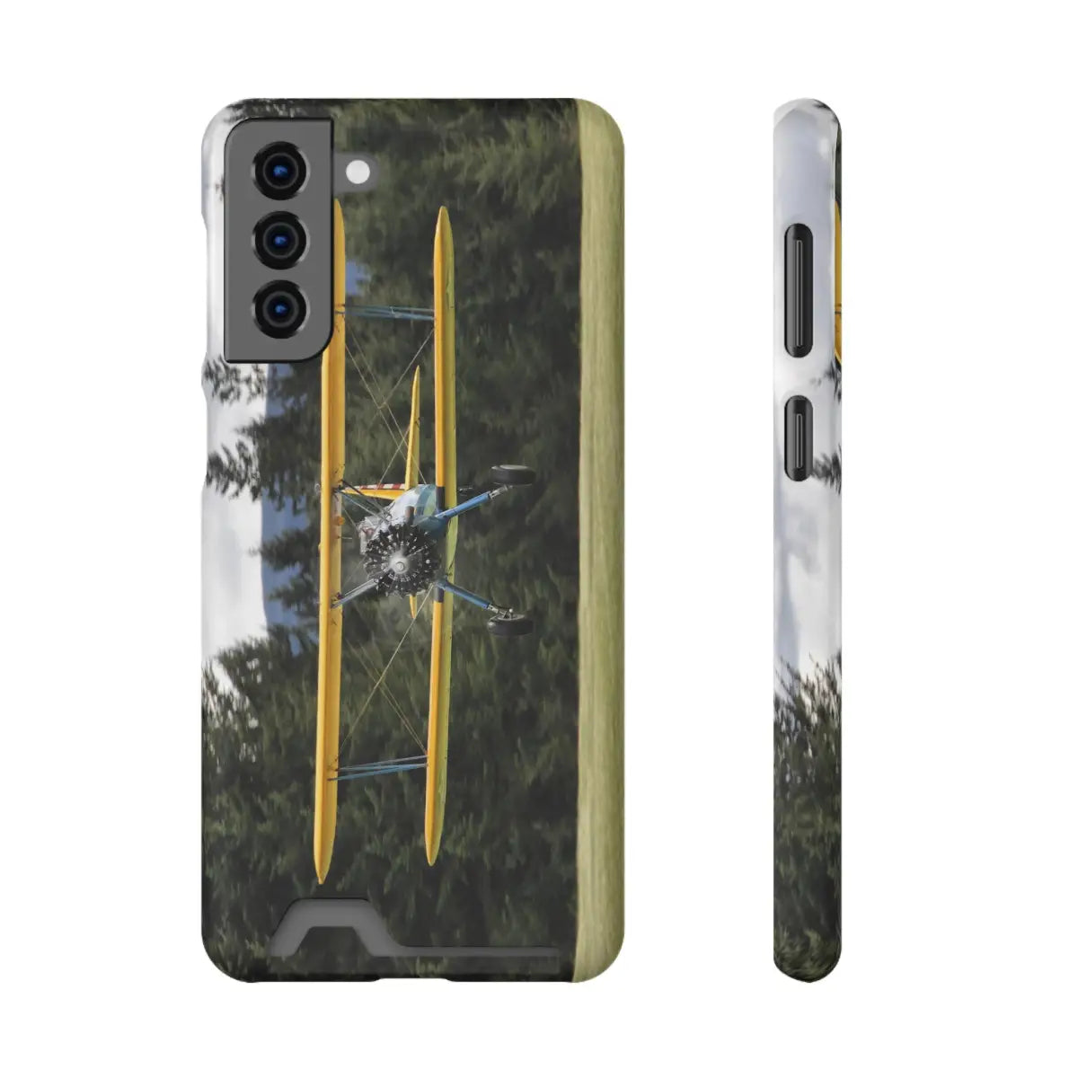 Vintage Stearman Biplane Phone Case with Card Holder - Perfect Gift for Aviation Enthusiasts - Gifts pilots - apparel