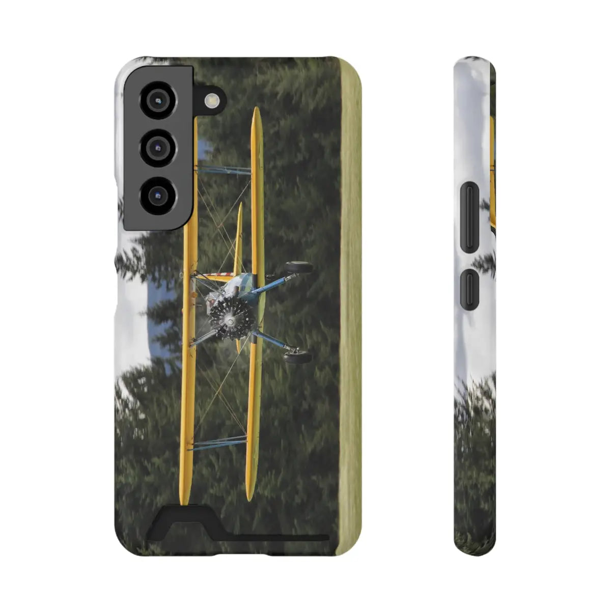 Vintage Stearman Biplane Phone Case with Card Holder - Perfect Gift for Aviation Enthusiasts - Gifts pilots - apparel