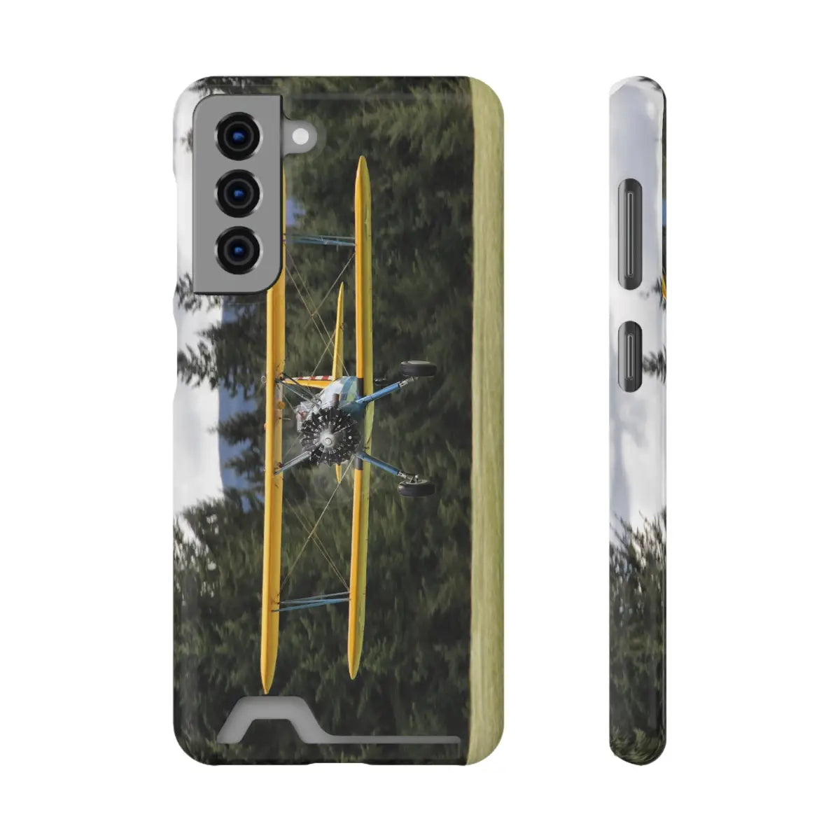 Vintage Stearman Biplane Phone Case with Card Holder - Perfect Gift for Aviation Enthusiasts - Gifts pilots - apparel