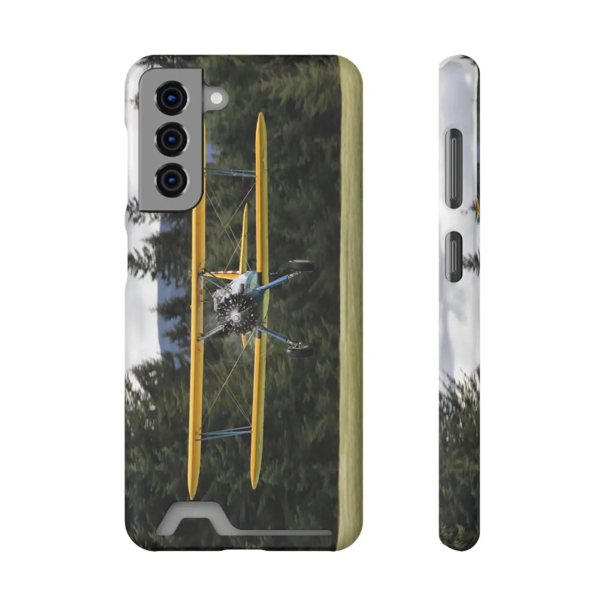 Vintage Stearman Biplane Phone Case with Card Holder - Perfect Gift for Aviation Enthusiasts - Gifts pilots - apparel