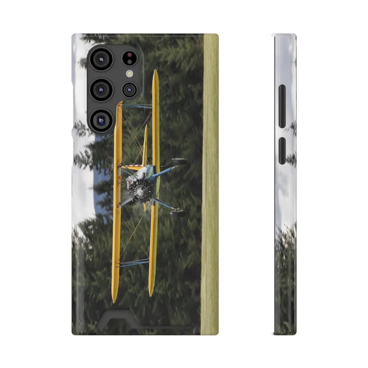 Vintage Stearman Biplane Phone Case with Card Holder - Perfect Gift for Aviation Enthusiasts - Gifts pilots - apparel