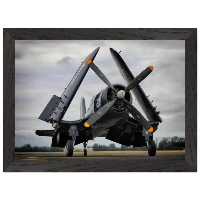 Vought F4U-7 Corsair – Folded Wings at Arlington Airport - Print Material - Pilot gifts - WWII warbird t-shirt