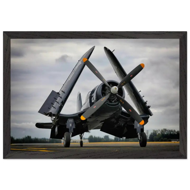 Vought F4U-7 Corsair – Folded Wings at Arlington Airport - Print Material - Pilot gifts - WWII warbird t-shirt