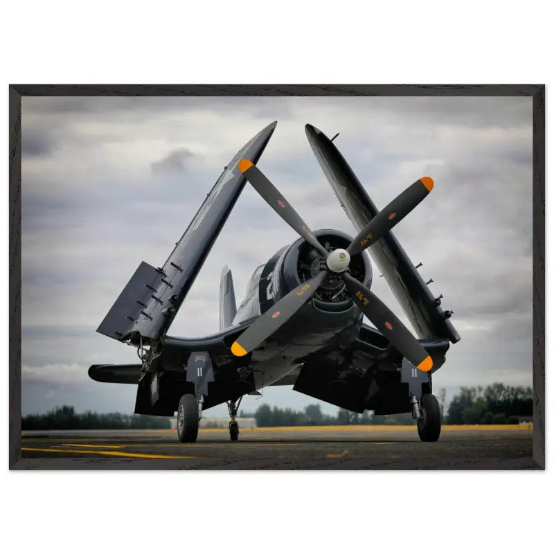 Vought F4U-7 Corsair – Folded Wings at Arlington Airport - Print Material - Pilot gifts - WWII warbird t-shirt