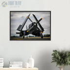 Vought F4U-7 Corsair – Folded Wings at Arlington Airport - Print Material - Pilot gifts - WWII warbird t-shirt