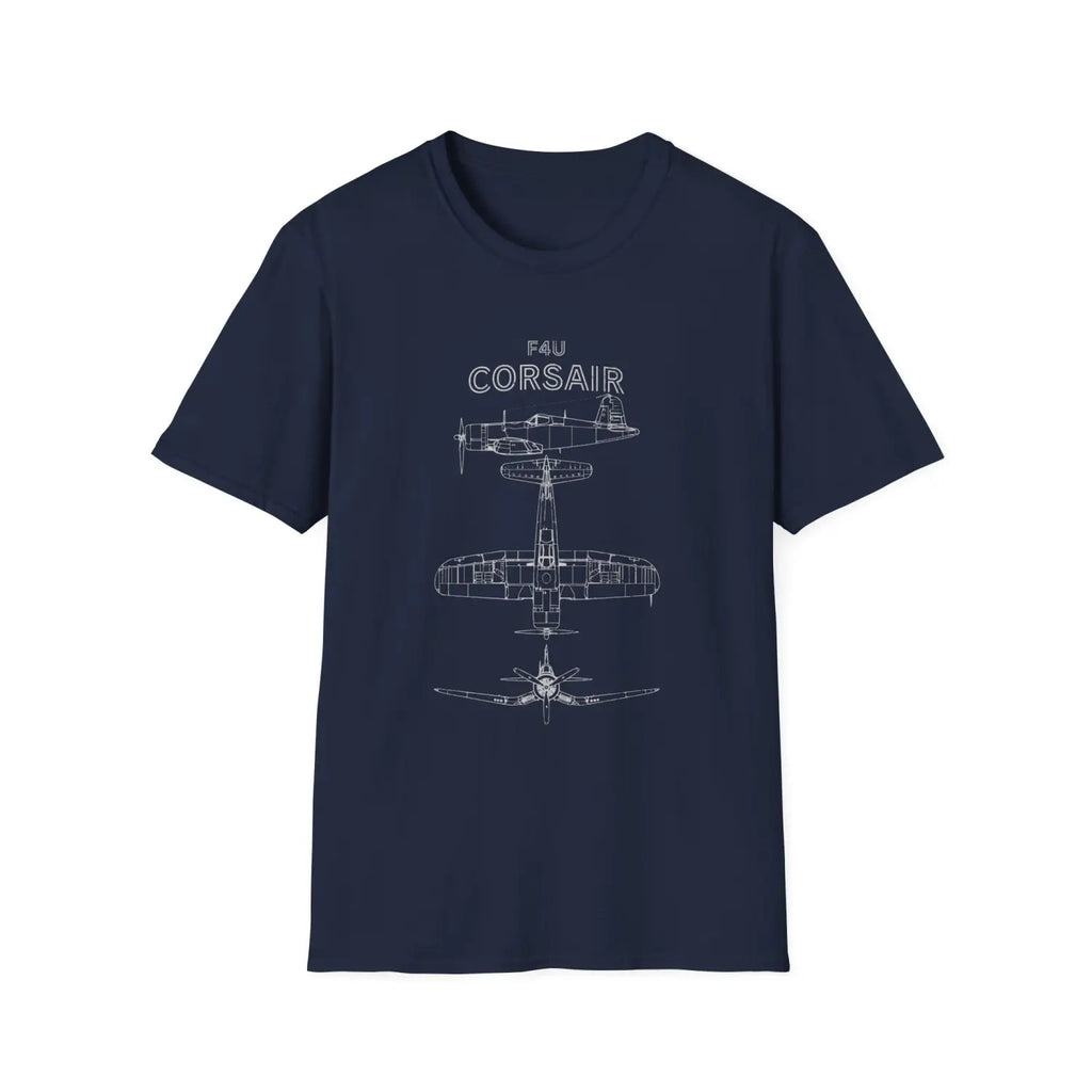 Vought F4U Corsair — T-shirt - T-Shirt - Pilot gifts - WWII warbird t-shirt