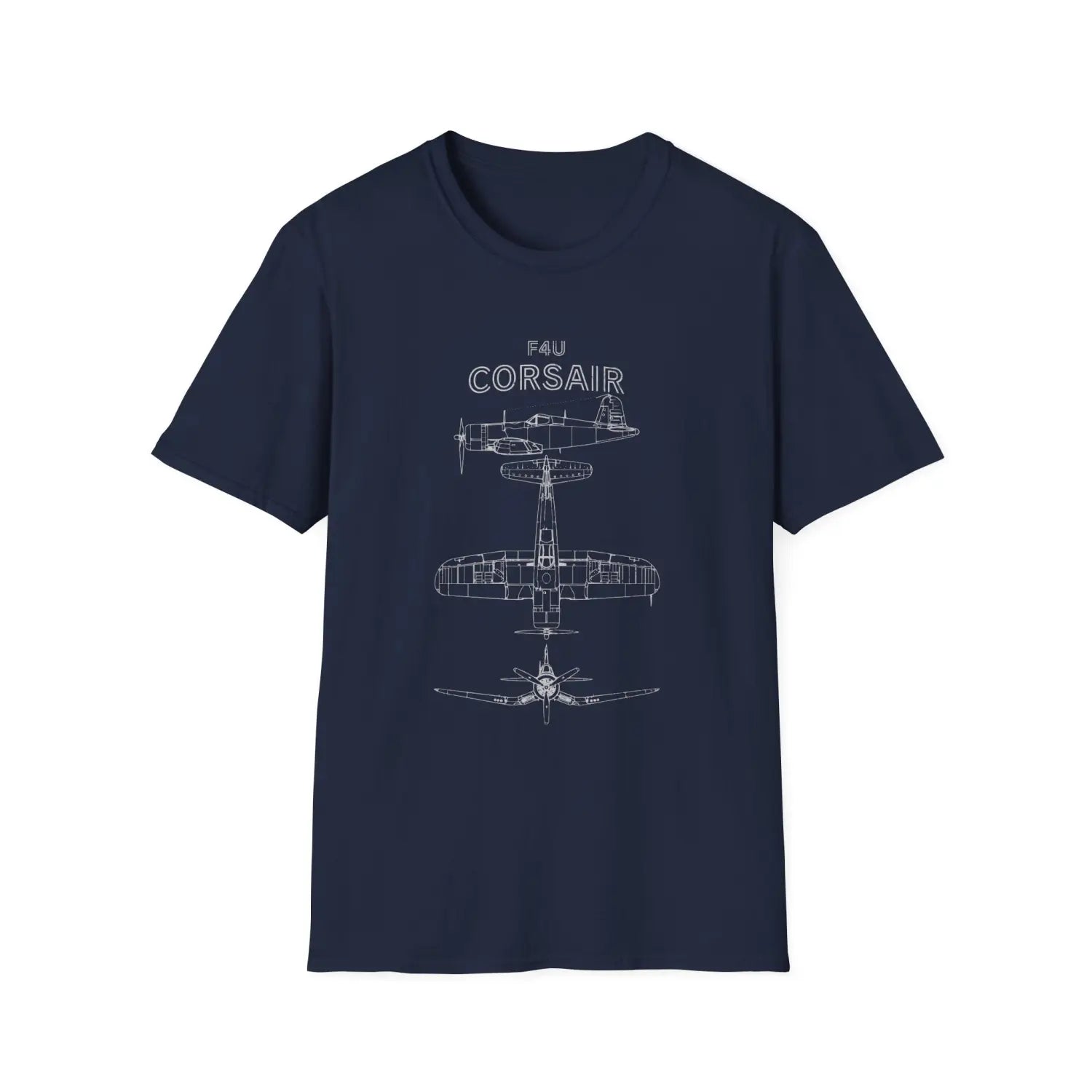 Vought F4U Corsair — T-shirt - T-Shirt - Pilot gifts - WWII warbird t-shirt