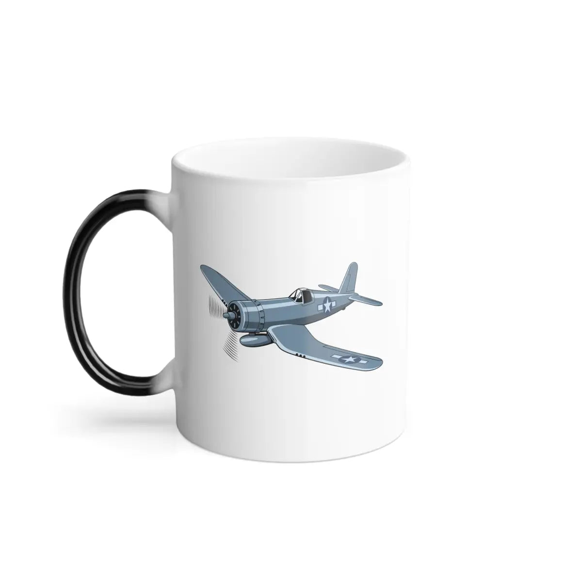 F4U – WWII Aircraft Mug (Color Changing) - Pilot gifts - warbird t-shirt