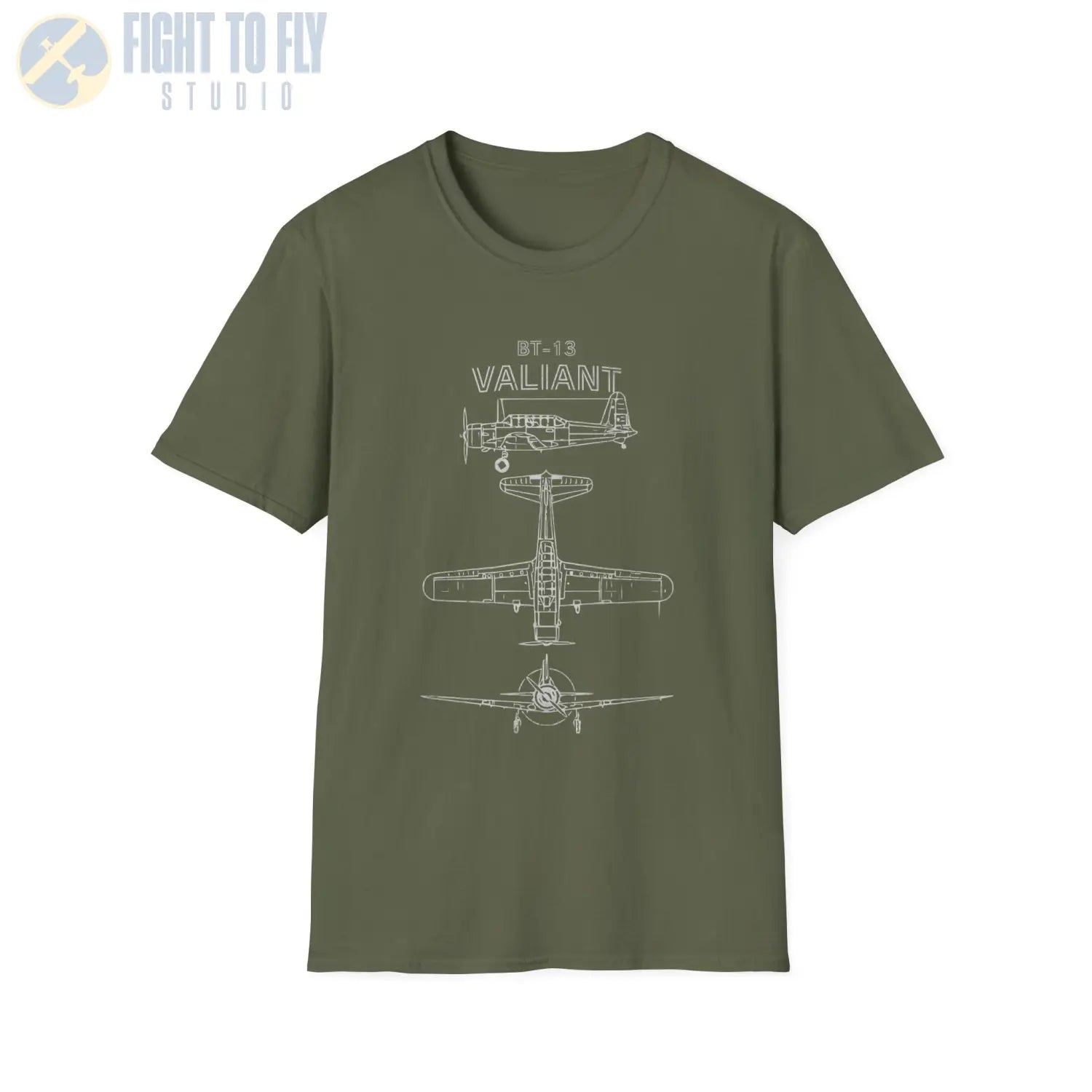 Vultee BT-13 Valiant — T-shirt - T-Shirt - Pilot gifts - WWII warbird t-shirt