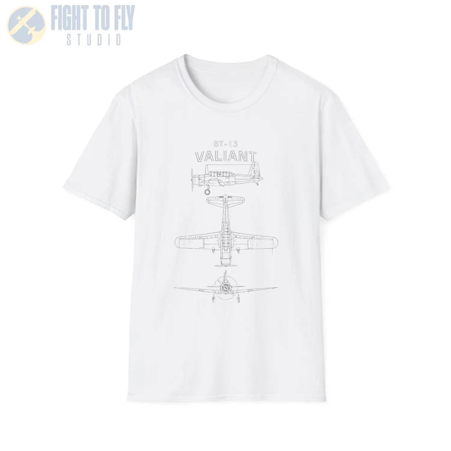 Vultee BT-13 Valiant — T-shirt - T-Shirt - Pilot gifts - WWII warbird t-shirt