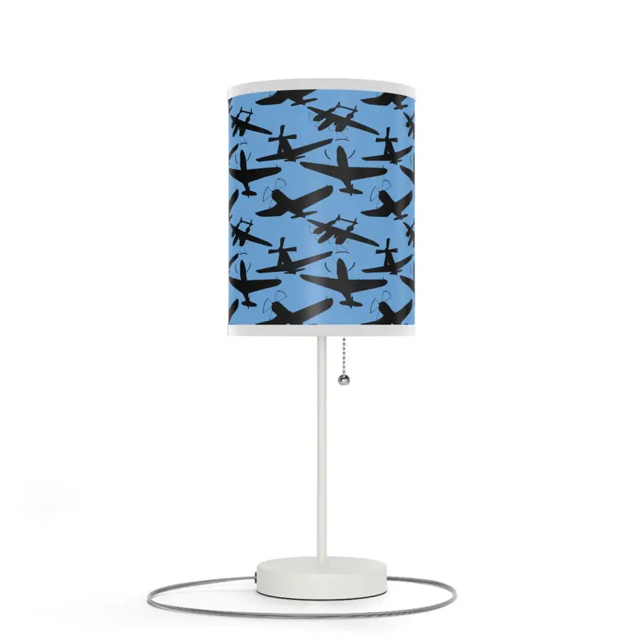 Warbird Silhouette Table Lamp - Modern Home Decor - Gifts for pilots - Aviation apparel