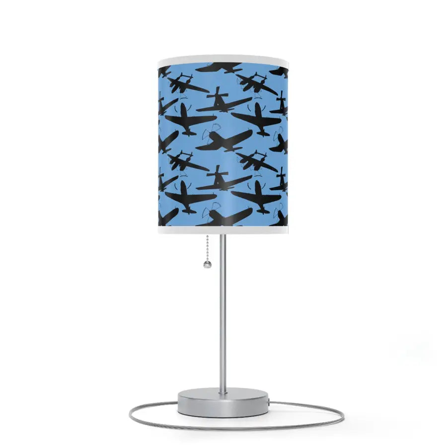 Warbird Silhouette Table Lamp - Modern Home Decor - Gifts for pilots - Aviation apparel