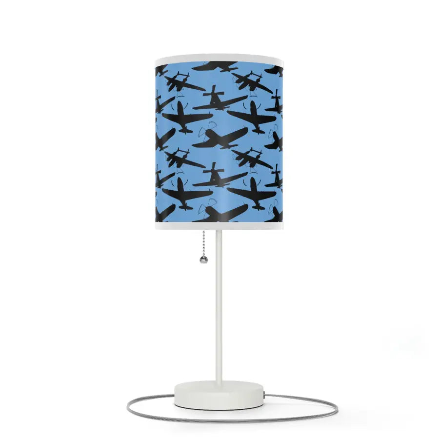 Warbird Silhouette Table Lamp - Modern Home Decor - Gifts for pilots - Aviation apparel