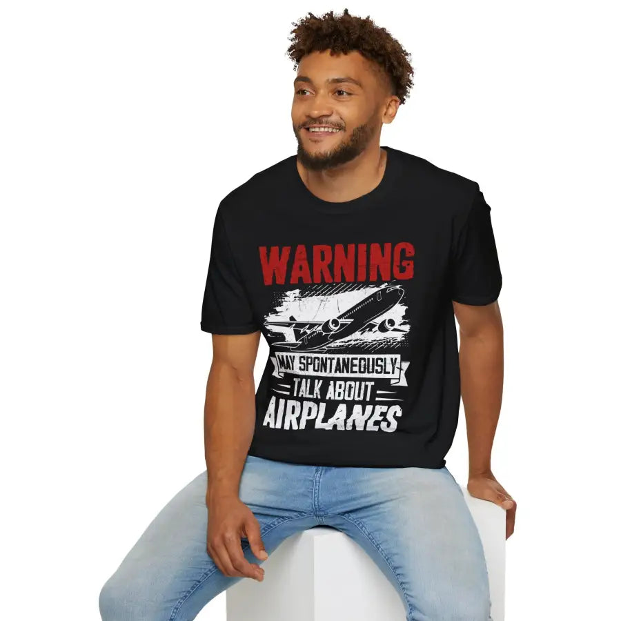 Warning Airplane Enthusiast - T-Shirt - Pilot gifts - WWII warbird t-shirt