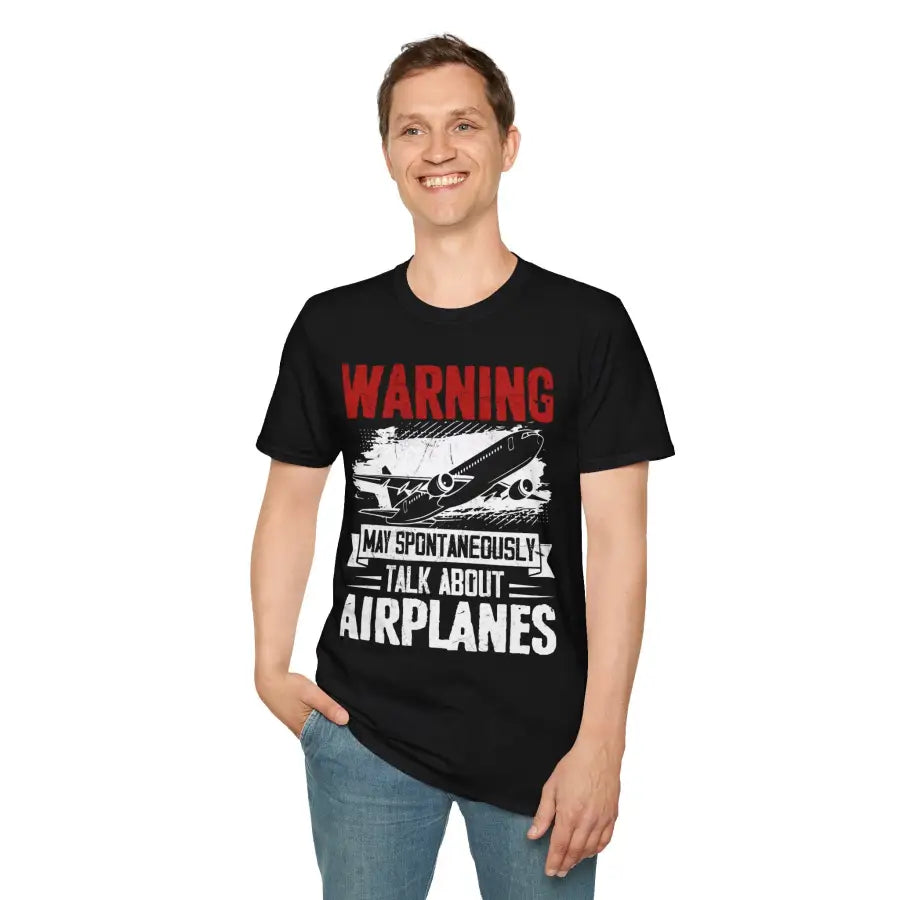 Warning Airplane Enthusiast - T-Shirt - Pilot gifts - WWII warbird t-shirt