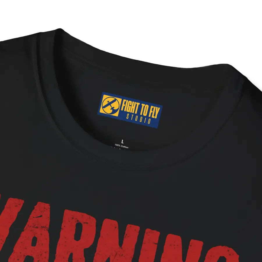 Warning Airplane Enthusiast - T-Shirt - Pilot gifts - WWII warbird t-shirt
