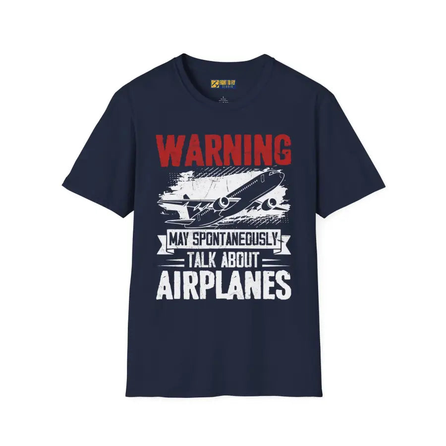 Warning Airplane Enthusiast - T-Shirt - Pilot gifts - WWII warbird t-shirt