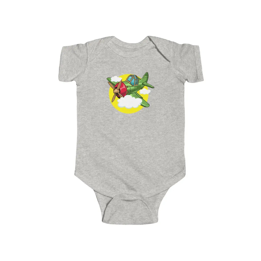 Whimsical Airplane Infant Bodysuit - Kids clothes - Pilot gifts - WWII warbird t-shirt