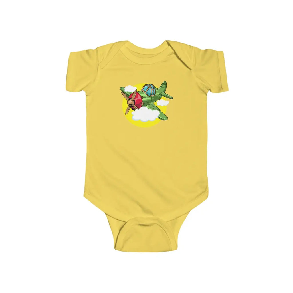 Whimsical Airplane Infant Bodysuit - Kids clothes - Pilot gifts - WWII warbird t-shirt