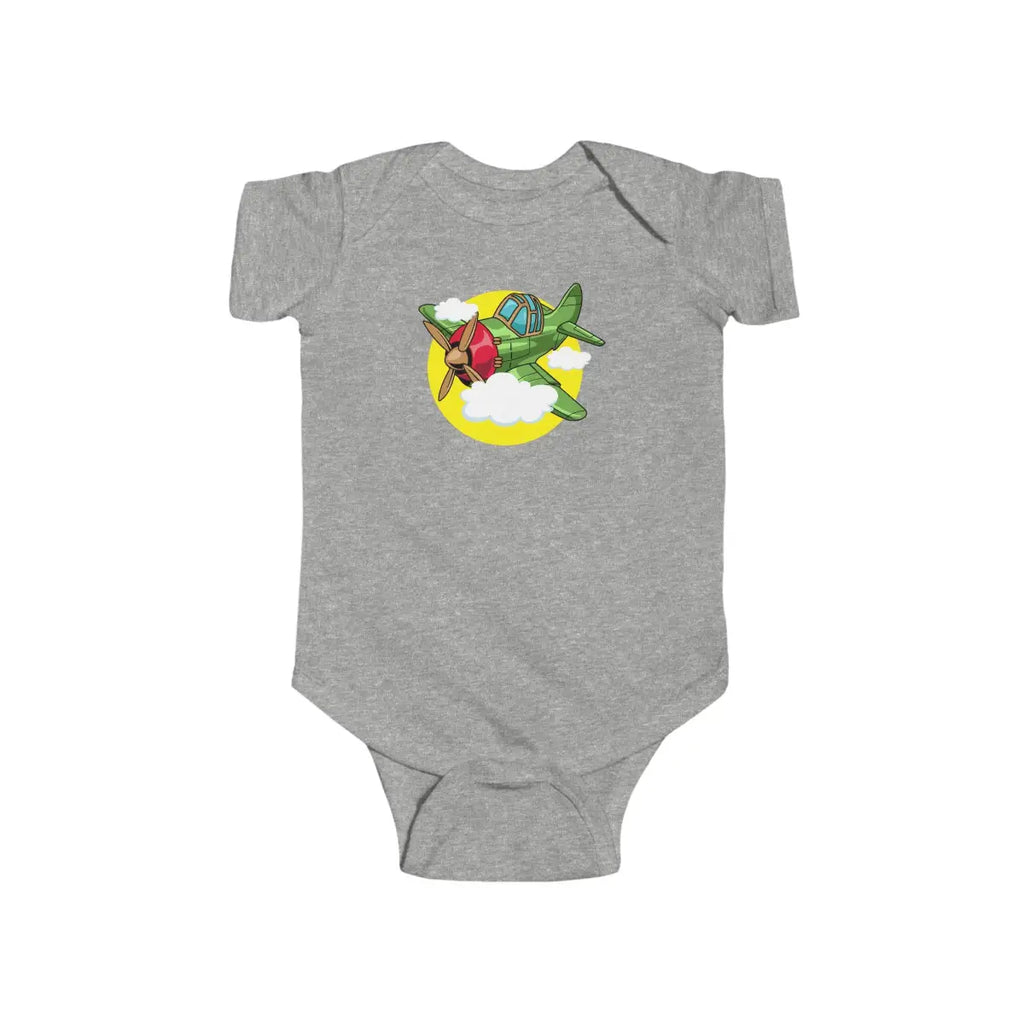 Whimsical Airplane Infant Bodysuit - Kids clothes - Pilot gifts - WWII warbird t-shirt
