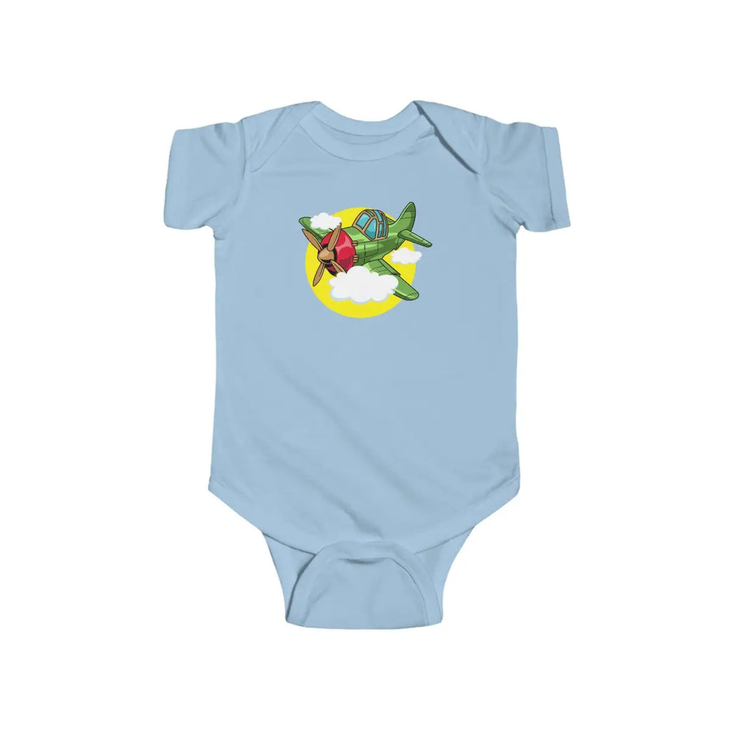 Whimsical Airplane Infant Bodysuit - Kids clothes - Pilot gifts - WWII warbird t-shirt