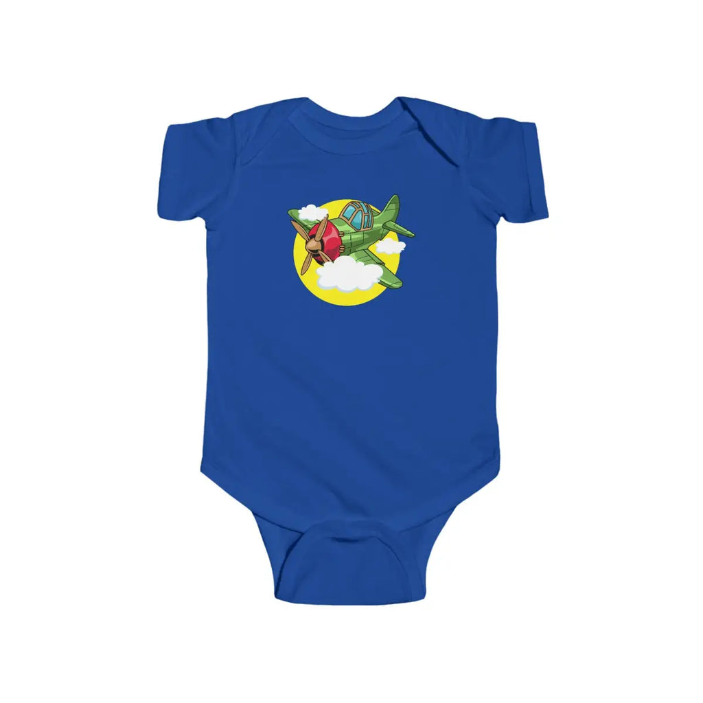Whimsical Airplane Infant Bodysuit - Kids clothes - Pilot gifts - WWII warbird t-shirt