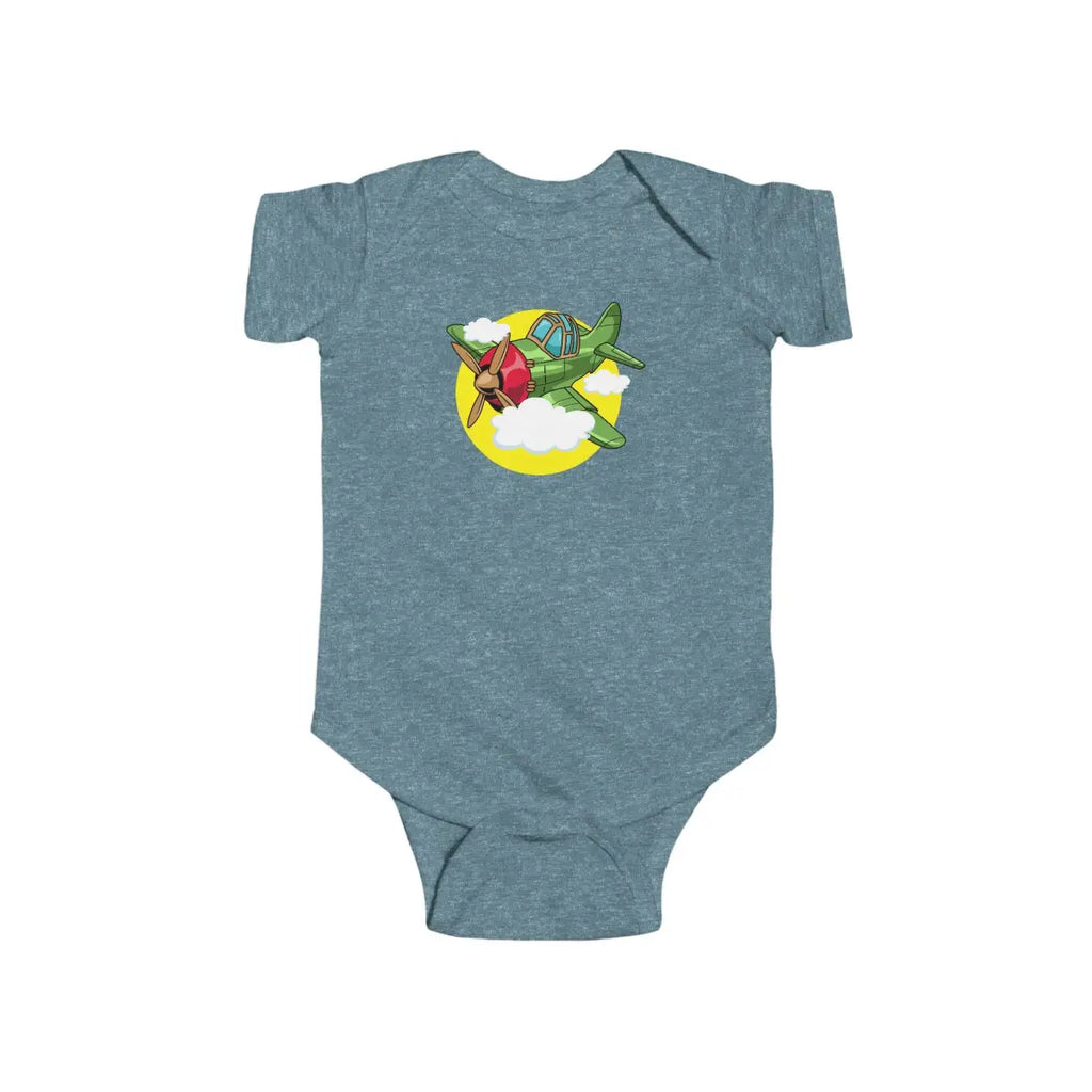 Whimsical Airplane Infant Bodysuit - Kids clothes - Pilot gifts - WWII warbird t-shirt