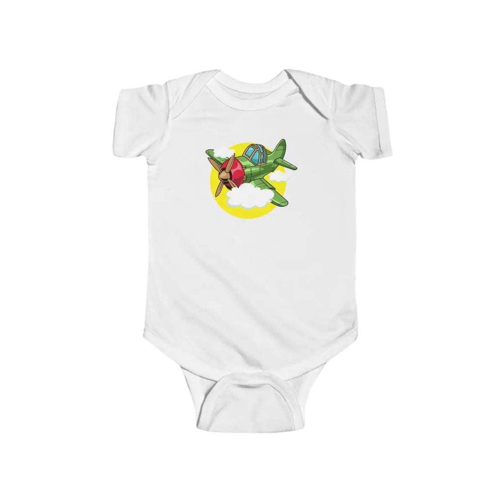 Whimsical Airplane Infant Bodysuit - Kids clothes - Pilot gifts - WWII warbird t-shirt