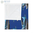 Wilderness Flyer Baby Blanket – Blue Floatplane Adventure - Home Decor - Pilot gifts - WWII warbird t-shirt